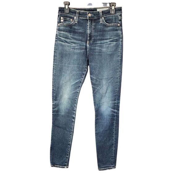 Anthropologie AG Adriano Goldschmied Women's Mila Ankle Jeans Blue Size 28R - Picture 1 of 9